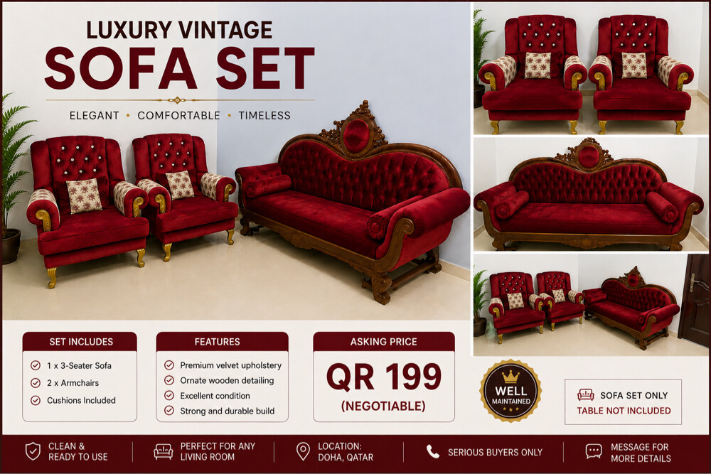 Vintage sofa set  - 1