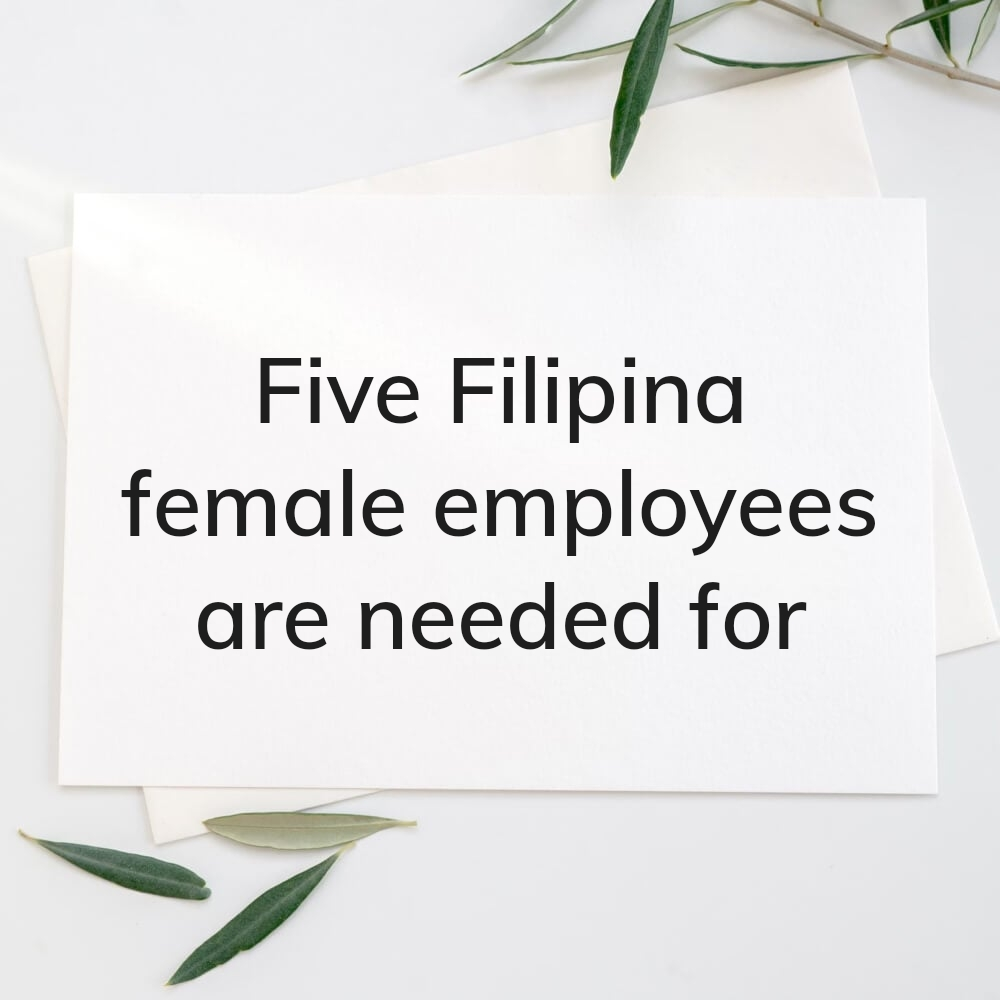 Job for a specific nationality - 1