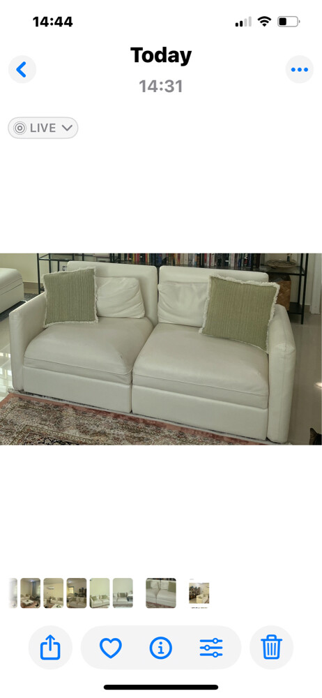 IKEA Lather sofa Lshape - 2