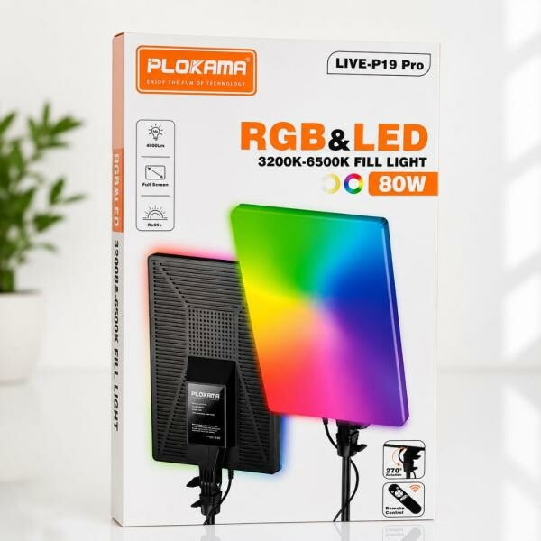 RGB LED Panel Light with Remote - 3