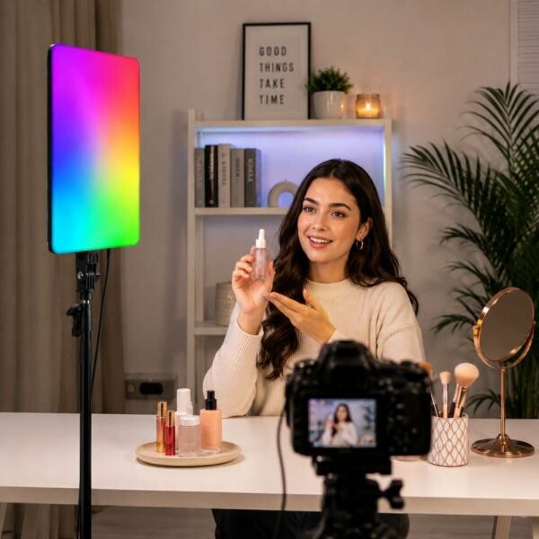RGB LED Panel Light with Remote - 2