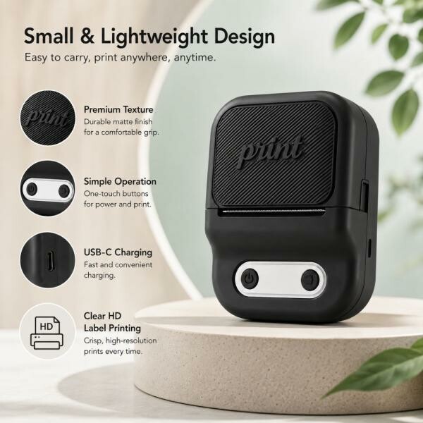 JBQ PINNACLE Mini Label Printer - 5