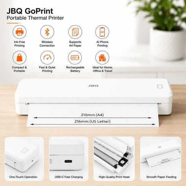 JBQ GoPrint Thermal Printer - 7