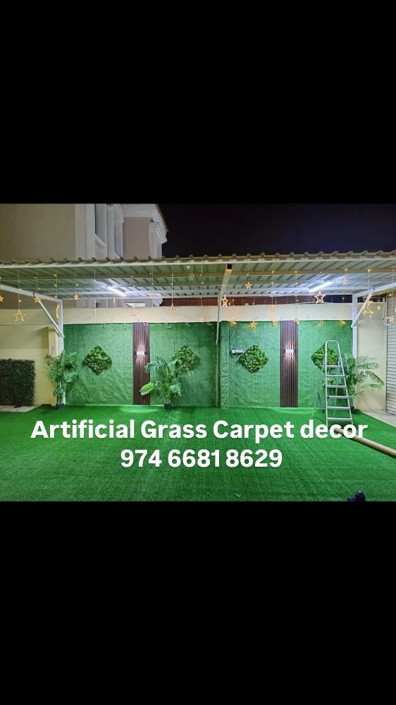 Artificial grass Carpet decor work - 14