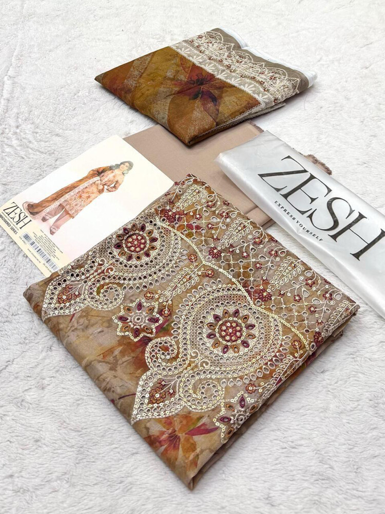*Chicken Karri Lawn Handmade Work*  - 12