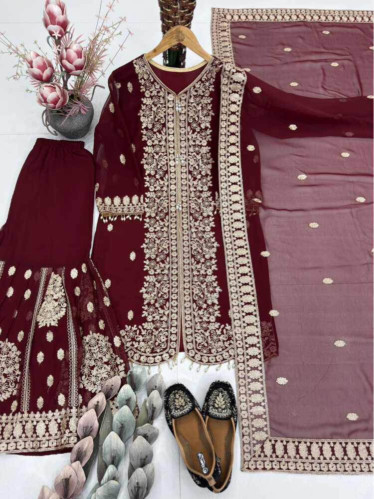 NEW DESIGNER SHARARA SUIT - 4
