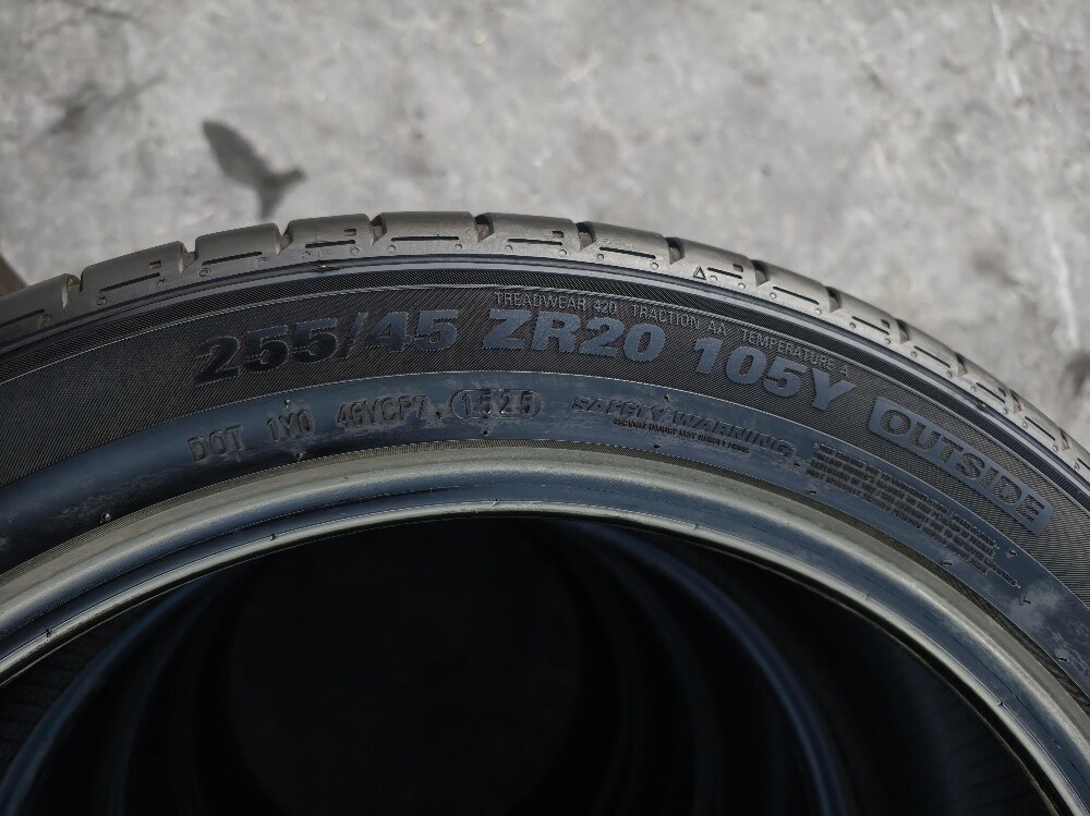255/45/20 Kumho Tyre 2025 - 3