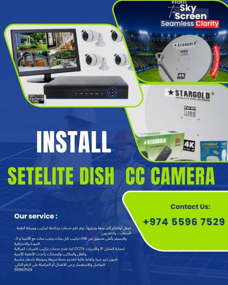 satellite dish tv service - 1