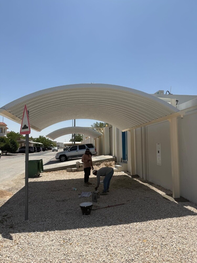 Car parking shade installation - 7