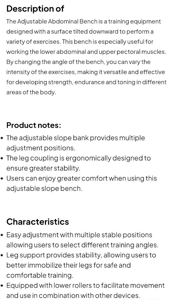fitness Adjustable ABS bench - 5