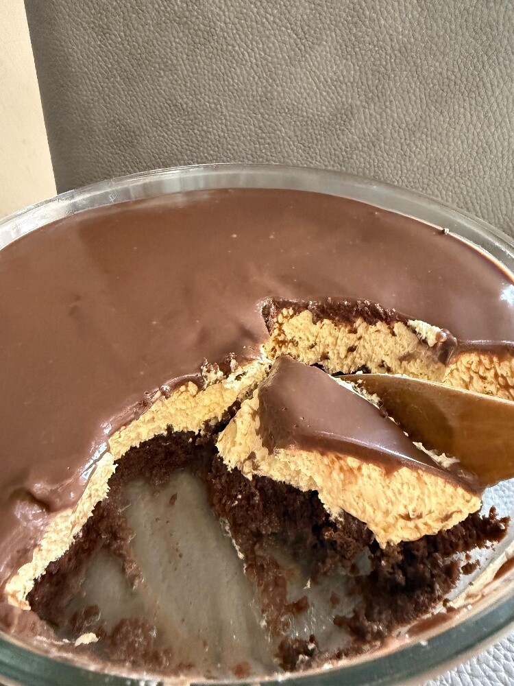 creamy chocolate and cream dessert - 2