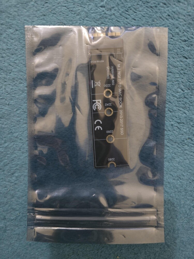 M.2 Pcie NVMe SSD adaptor for MacBo - 8