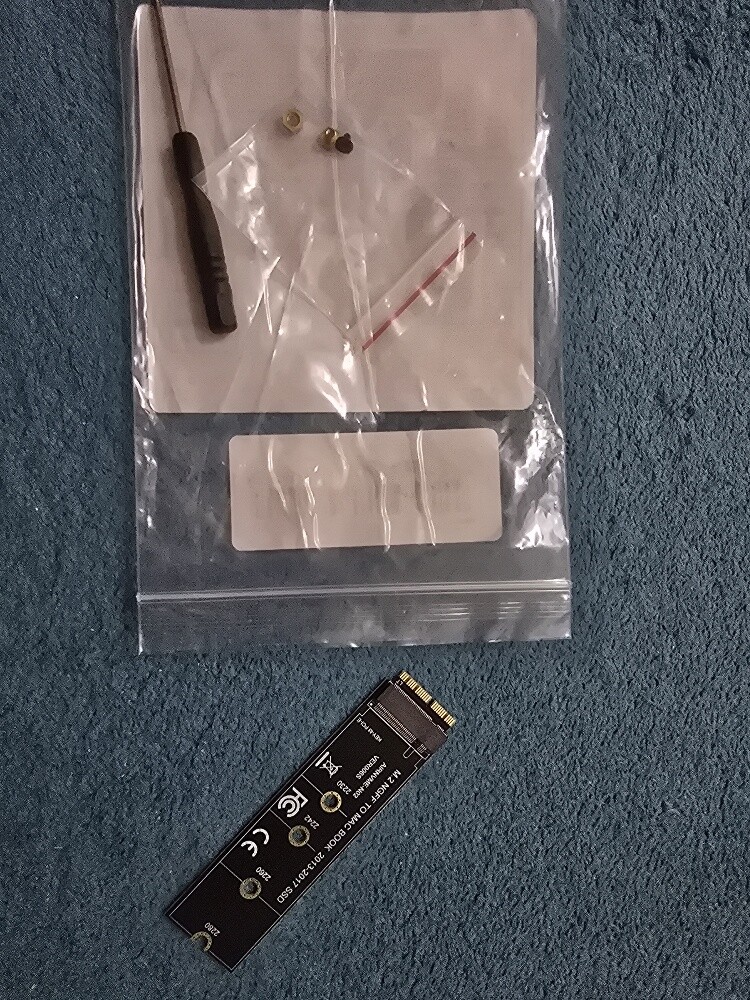 M.2 Pcie NVMe SSD adaptor for MacBo - 9