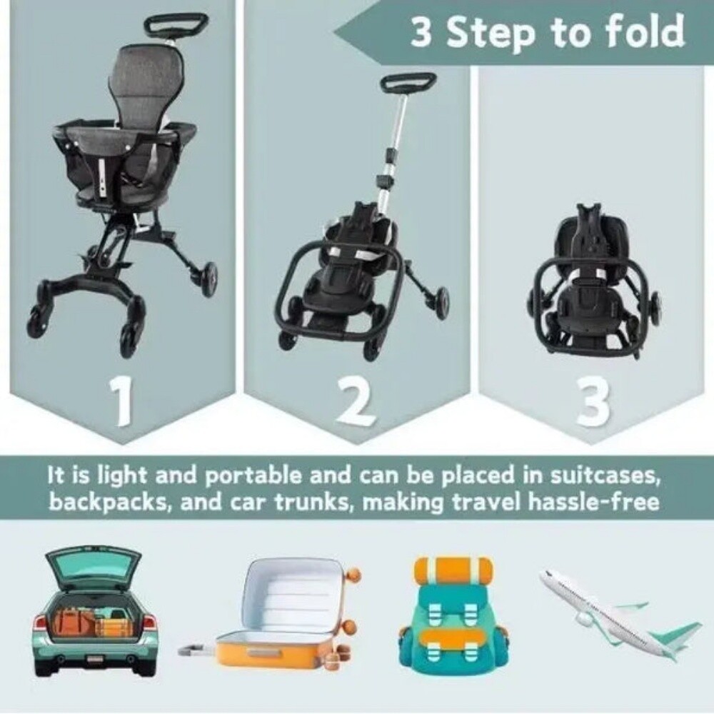 foldable baby stroller - 8