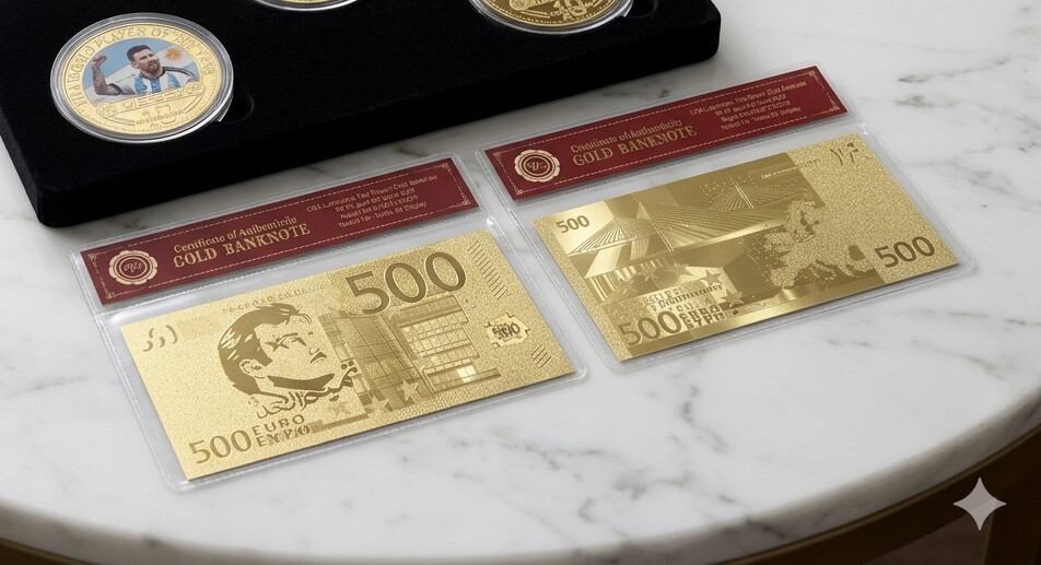 24 Carat Gold 500 Euro  - 2