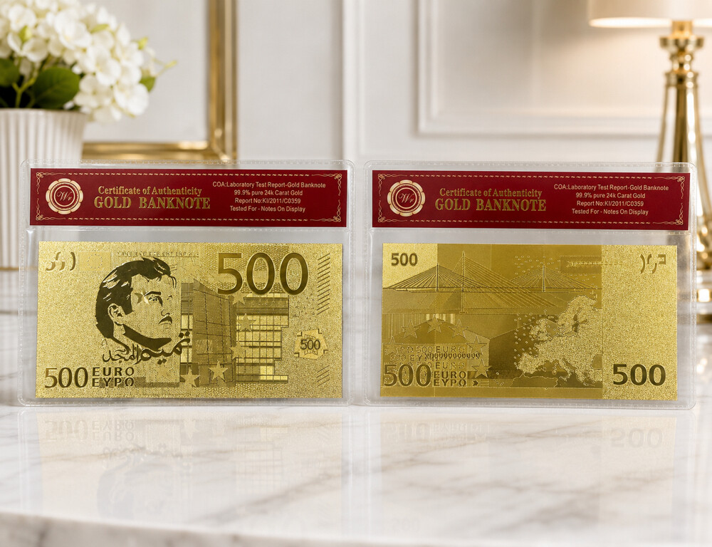 24 Carat Gold 500 Euro  - 1