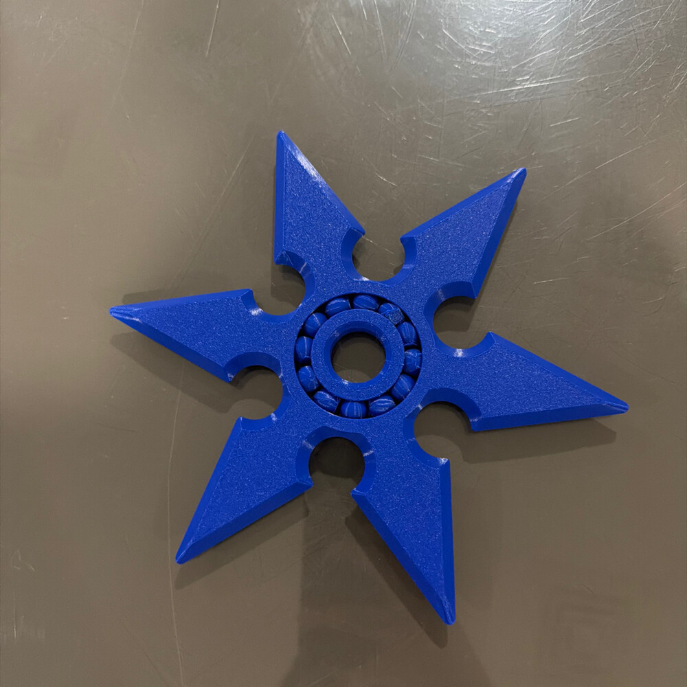 ninja fidget spinner 3-D printed - 9