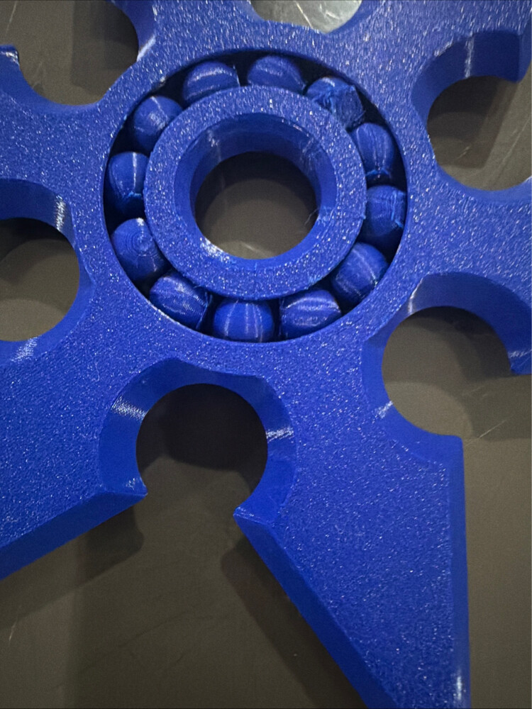 ninja fidget spinner 3-D printed - 4