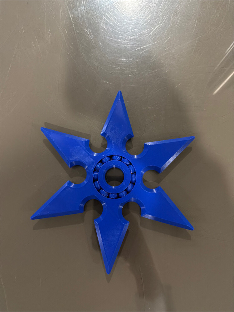 ninja fidget spinner 3-D printed - 7