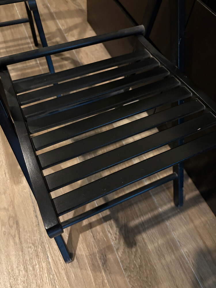 Two Foldable Wooden Chairs - 2