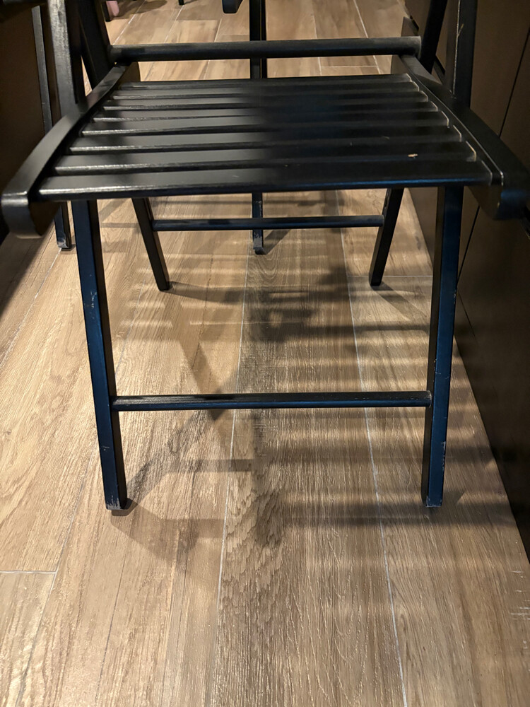 Two Foldable Wooden Chairs - 4