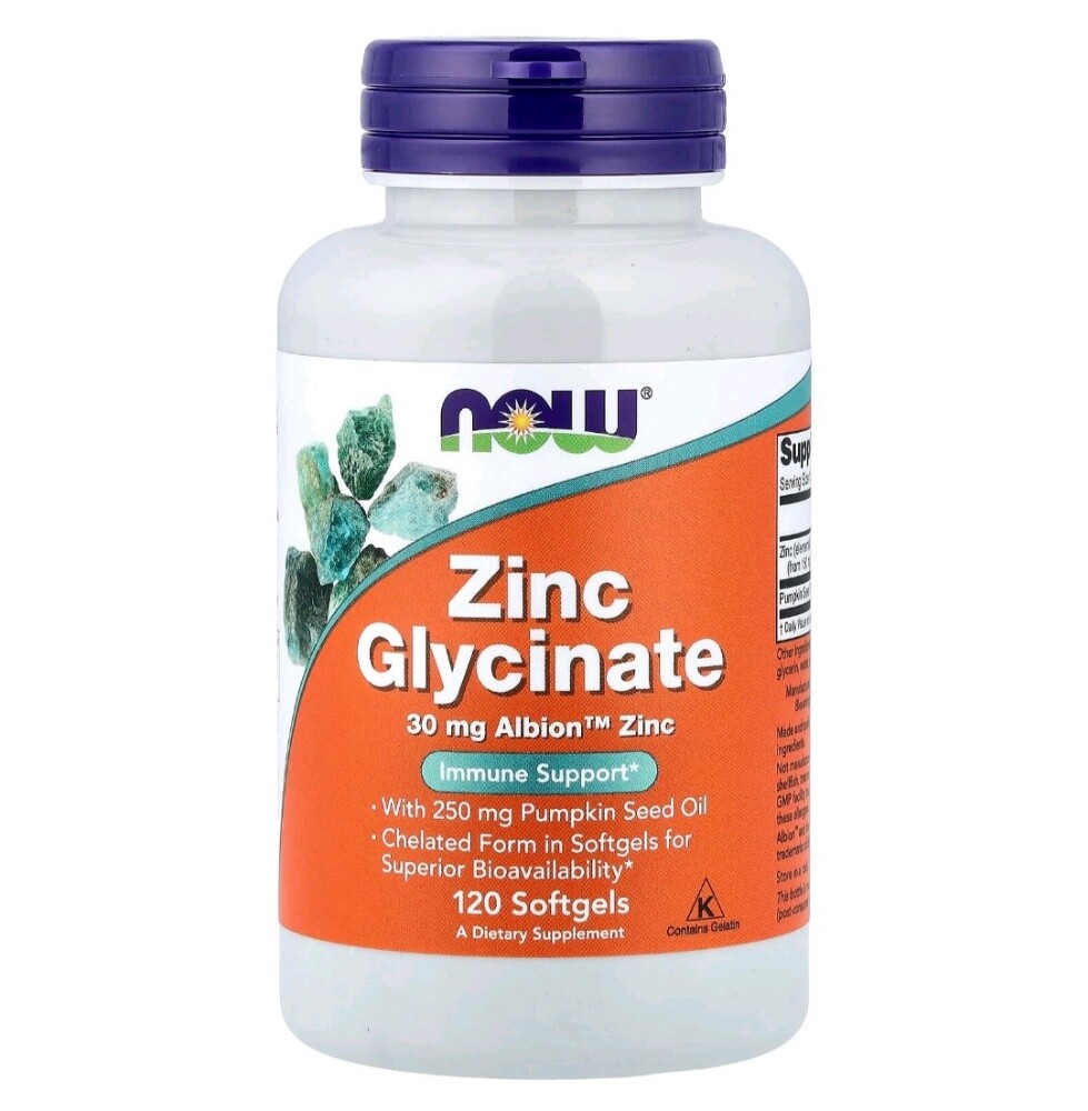 Now Foods - Zinc Glycinate 30 mg - 1
