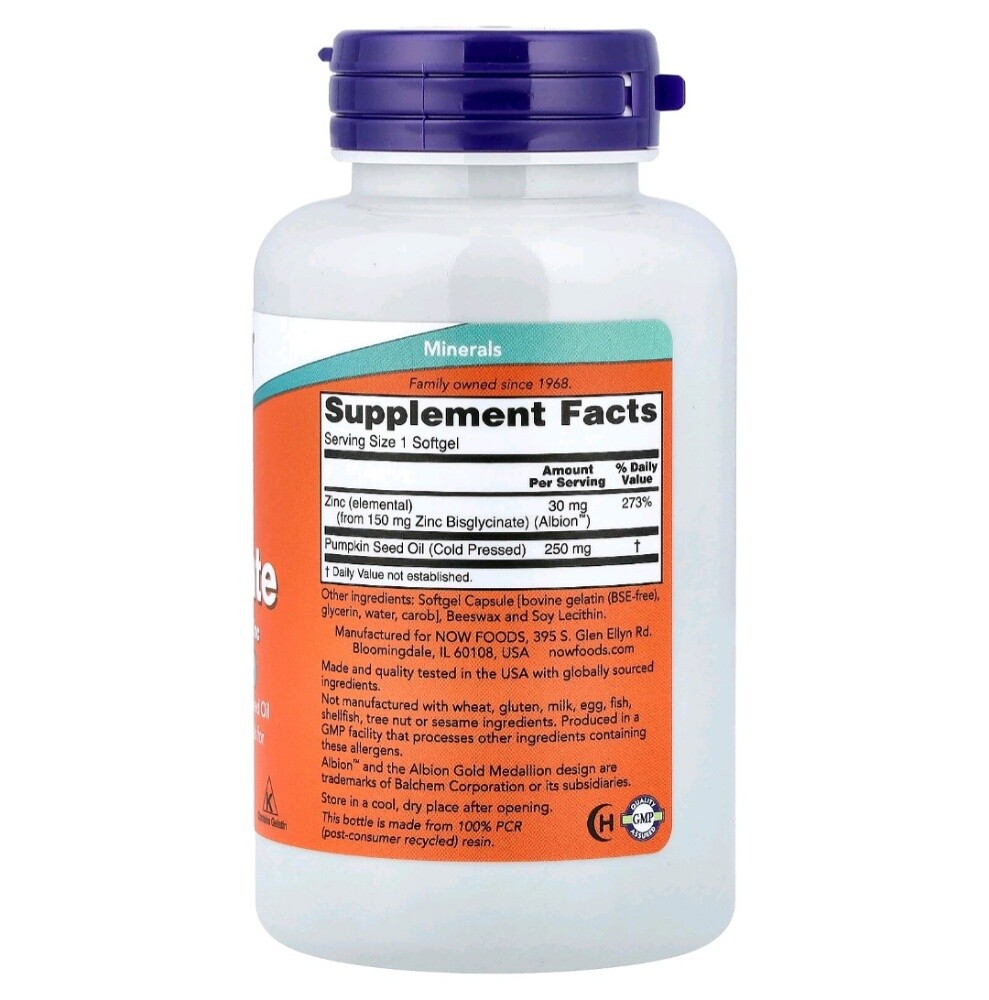 Now Foods - Zinc Glycinate 30 mg - 2