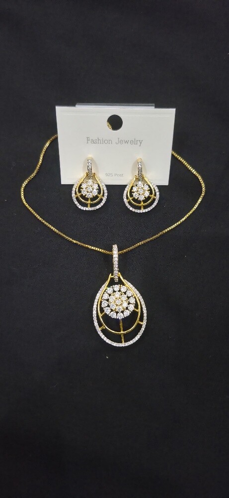pendant set and earrings - 2
