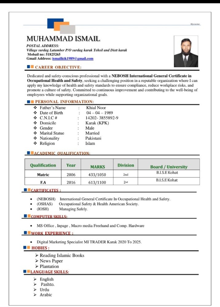 Muhammad ismail - 1