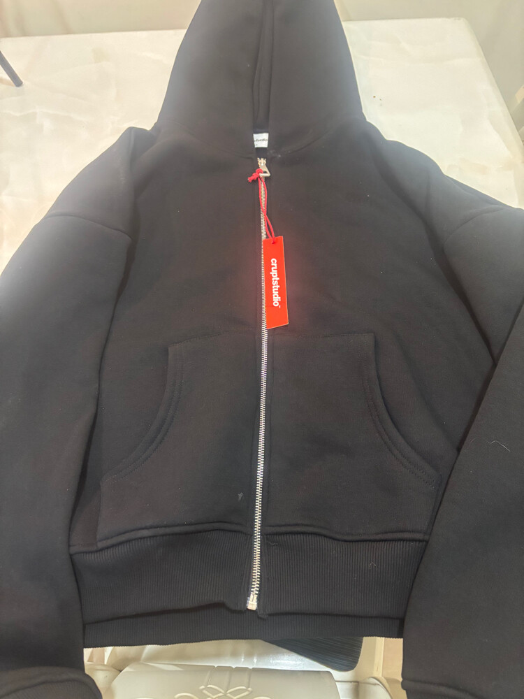 Corrupt Studio Black Zip-Up Hoodie - 1