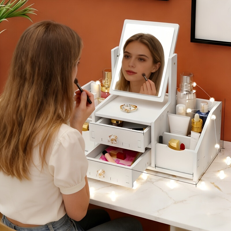 cosmetic rack with mirror  - 8