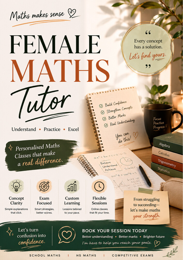 Female Private Maths Tutor - 1