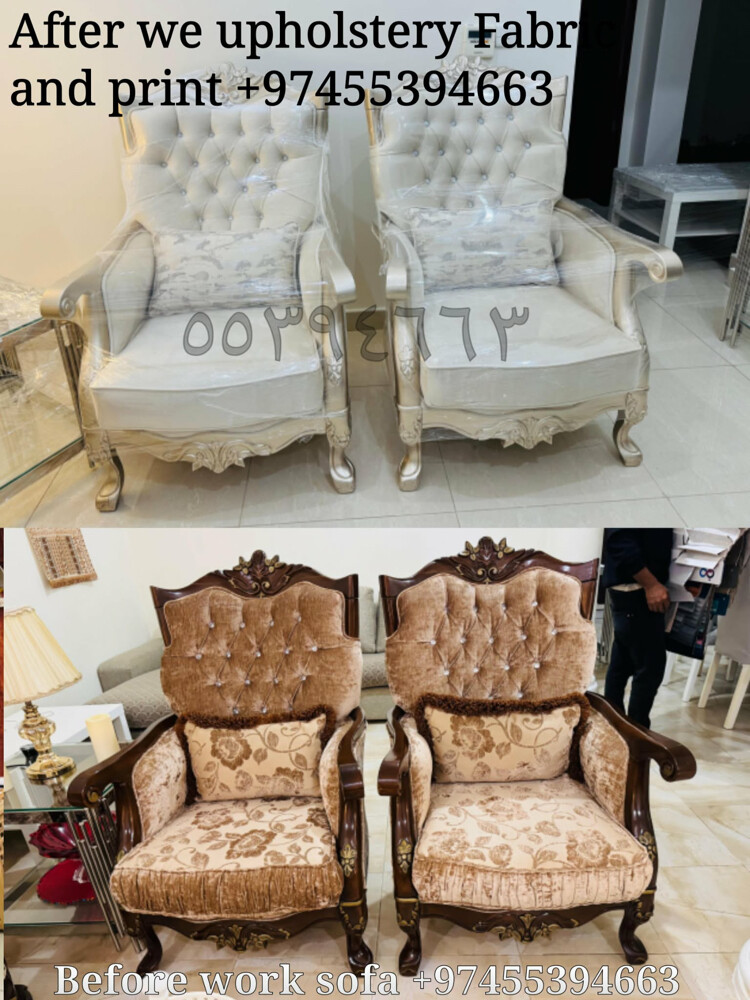 Sofa curtains making and repair  - 11
