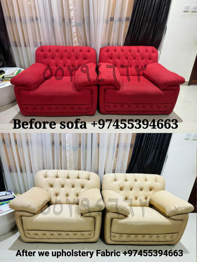 Sofa curtains making and repair  - 16