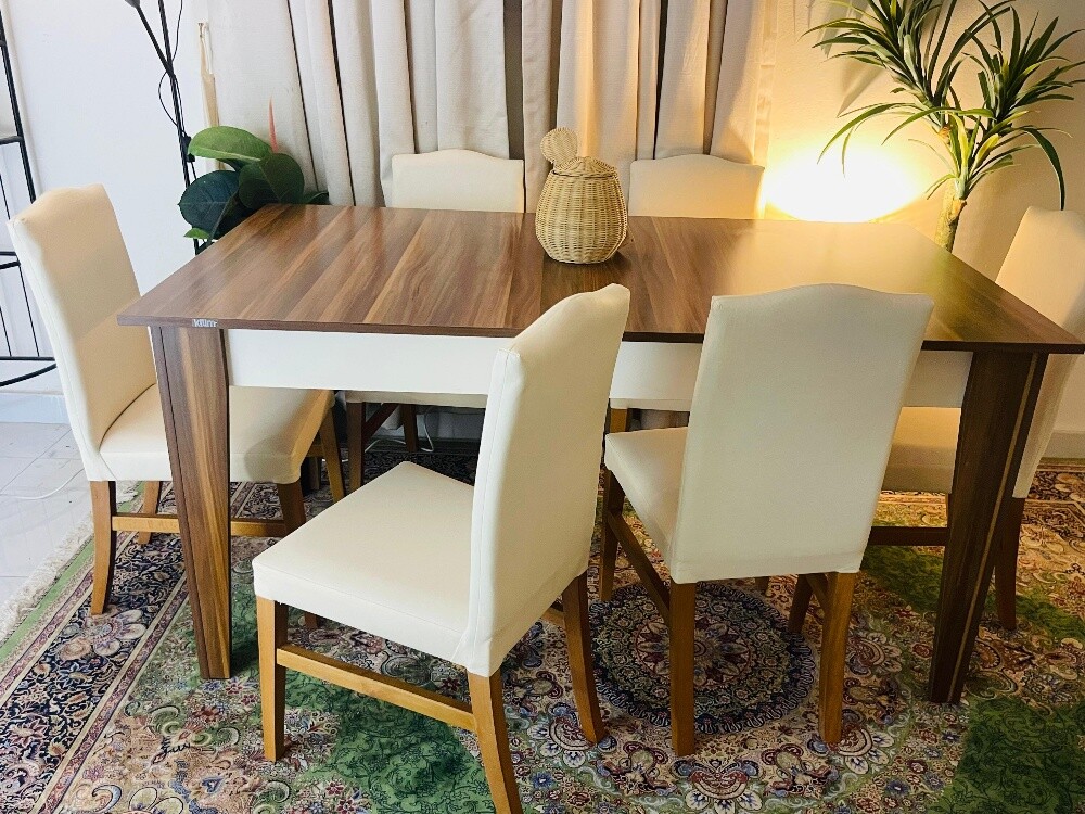 Turkish Brand new 6 chair Dining - 5