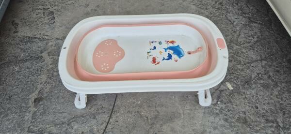 Baby Bath Tube and Cart Sale - 1