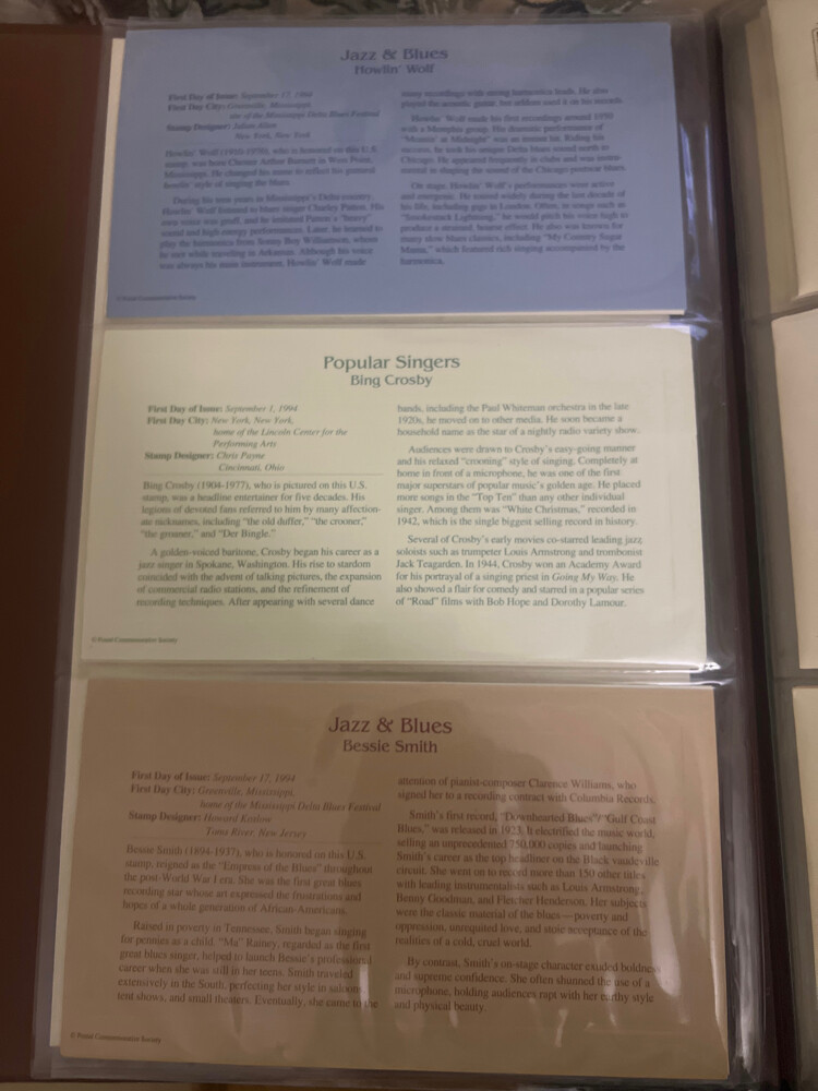 22 kt Gold Stamps Album USA - 7