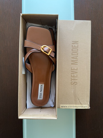 woman brown footwear - 4