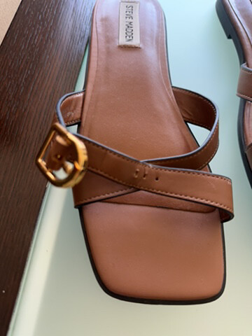 woman brown footwear - 3