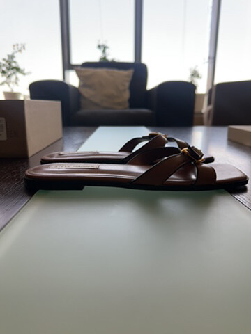 woman brown footwear - 2