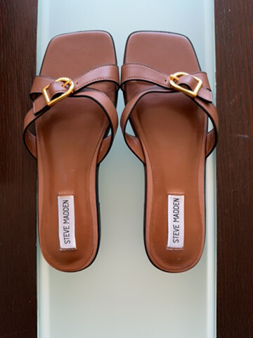 woman brown footwear - 7