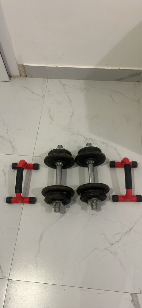 dumbbell set 20 kg push up - 1