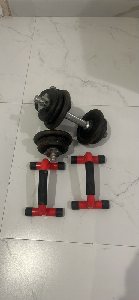 dumbbell set 20 kg push up - 2