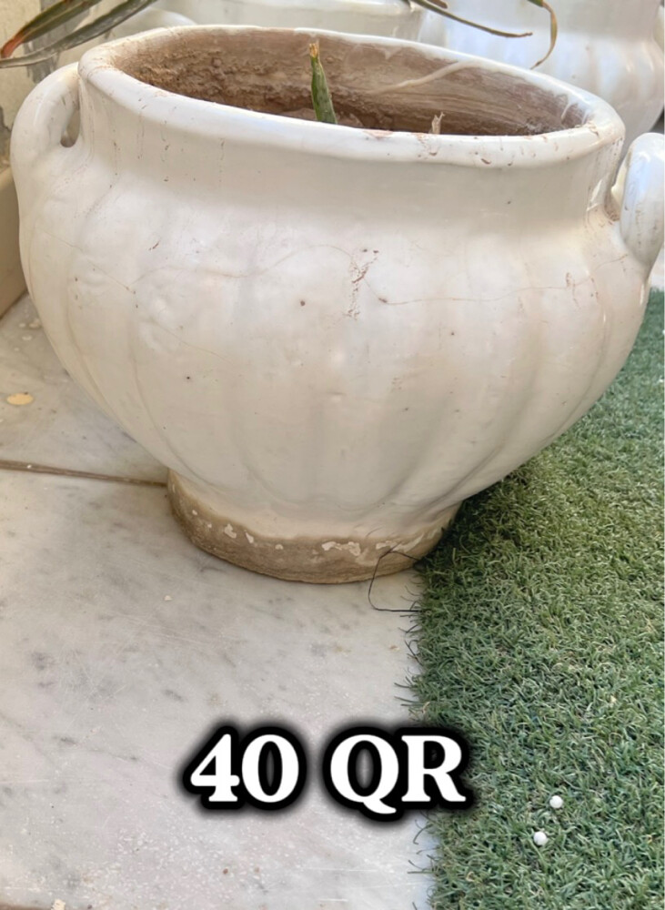 أصيص زرع فخار و سراميك وخشب - 23