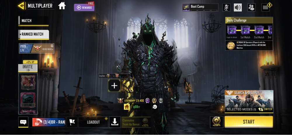 11 time legendary in MP Mode - 1
