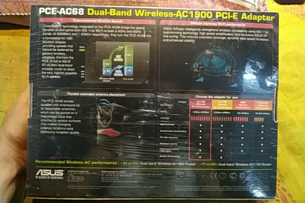 ASUS PCE-AC68 Dual-Band PCI-E Wi-Fi - 2