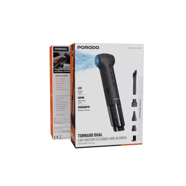 Porodo Tornado Dual Car Vacuum - 1
