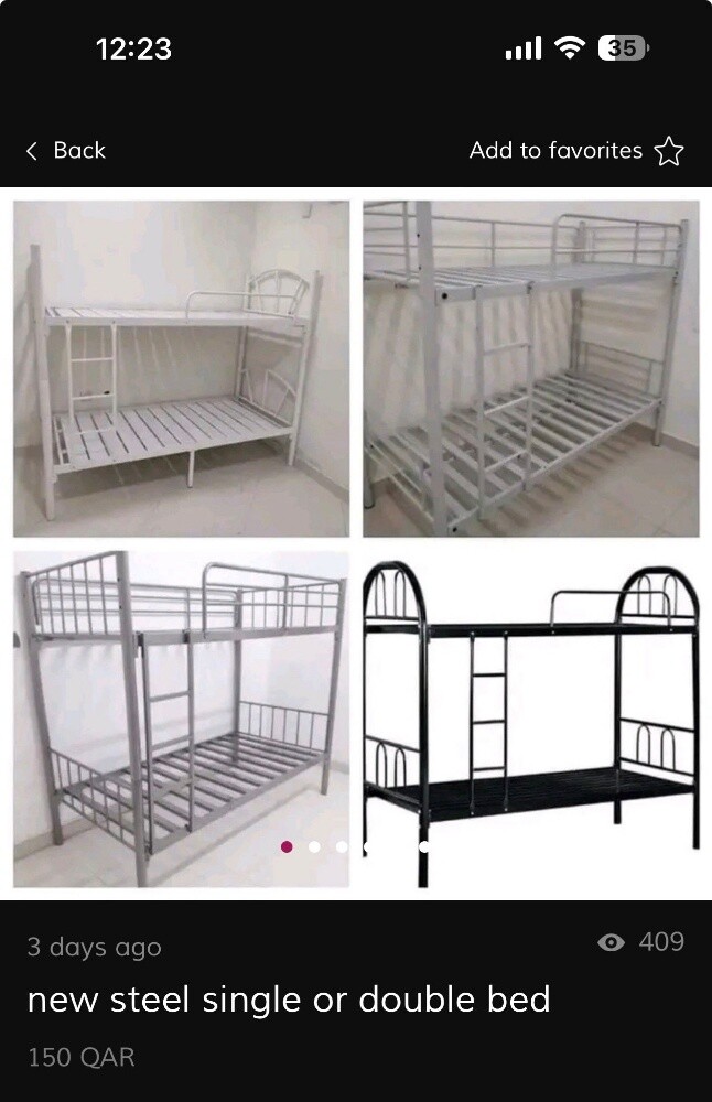 new steel single or double bunk bed - 27