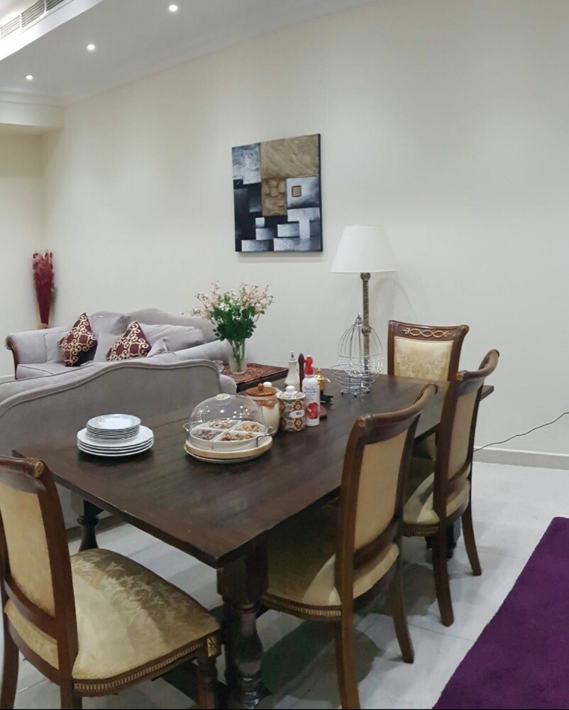 solid wood dining table 6 person - 2
