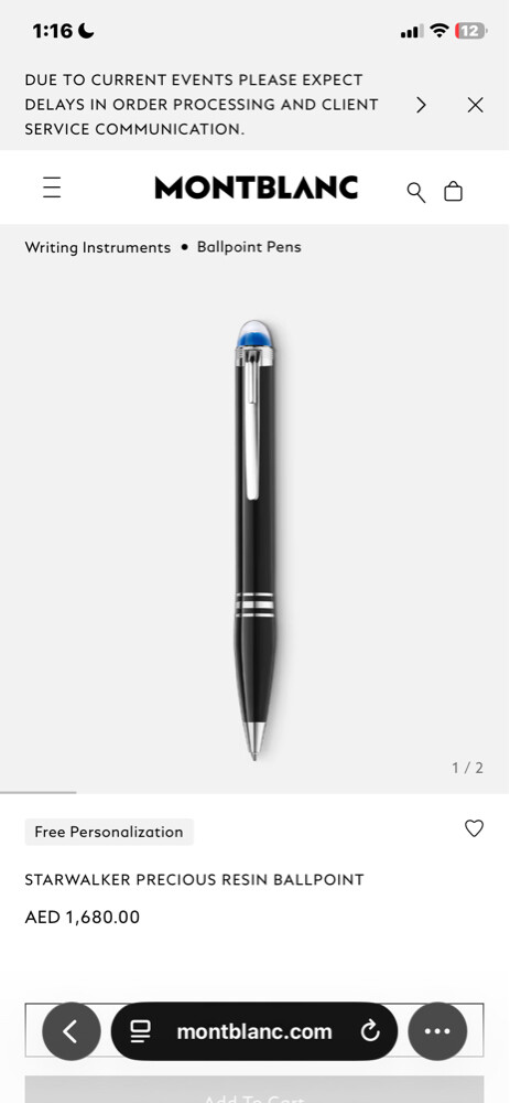 Montblanc StarWalker Platinum Resin - 2